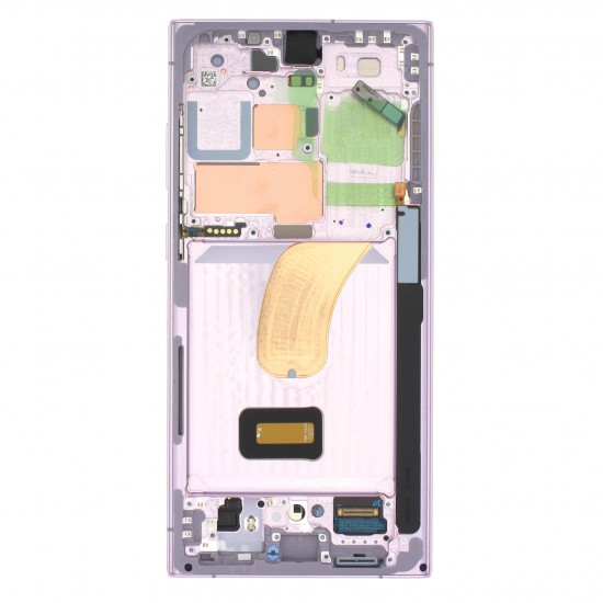 Samsung S23 ULTRA LCD Дисплей - S918 ORG LAVANDER с рамка