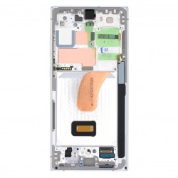 Samsung S23 ULTRA LCD Дисплей - S918 ORG WHİTE с рамка