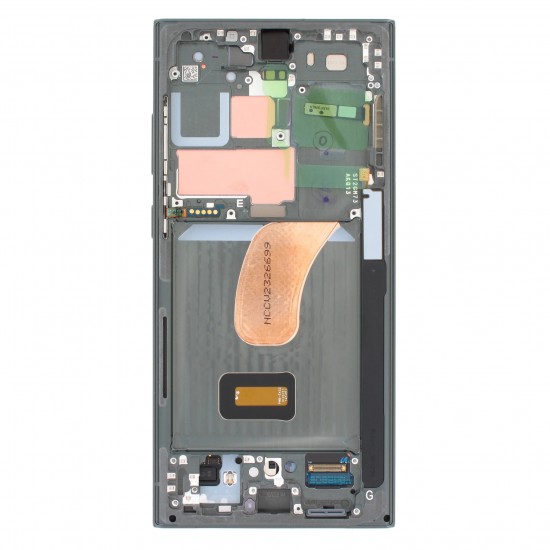 Samsung S23 ULTRA LCD Дисплей - S918 ORG GRENN с рамка