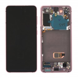 Samsung S21 LCD Дисплей - G991 ORG PİNK