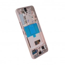 Samsung S22 5G LCD Дисплей - S901 ORG PİNK GOLD с рамка